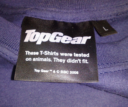 Ярлычок футболки Top Gear