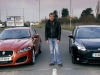 Джереми Кларксон и машины-звезды фильма The Sweeney — Jaguar XFR и Ford Focus ST