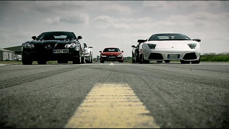 Top Gear 11х01: Ferrari 599, Lamborghini Murcielago, Mercedes McLaren SLR, Aston Martin DBS, Audi R8
